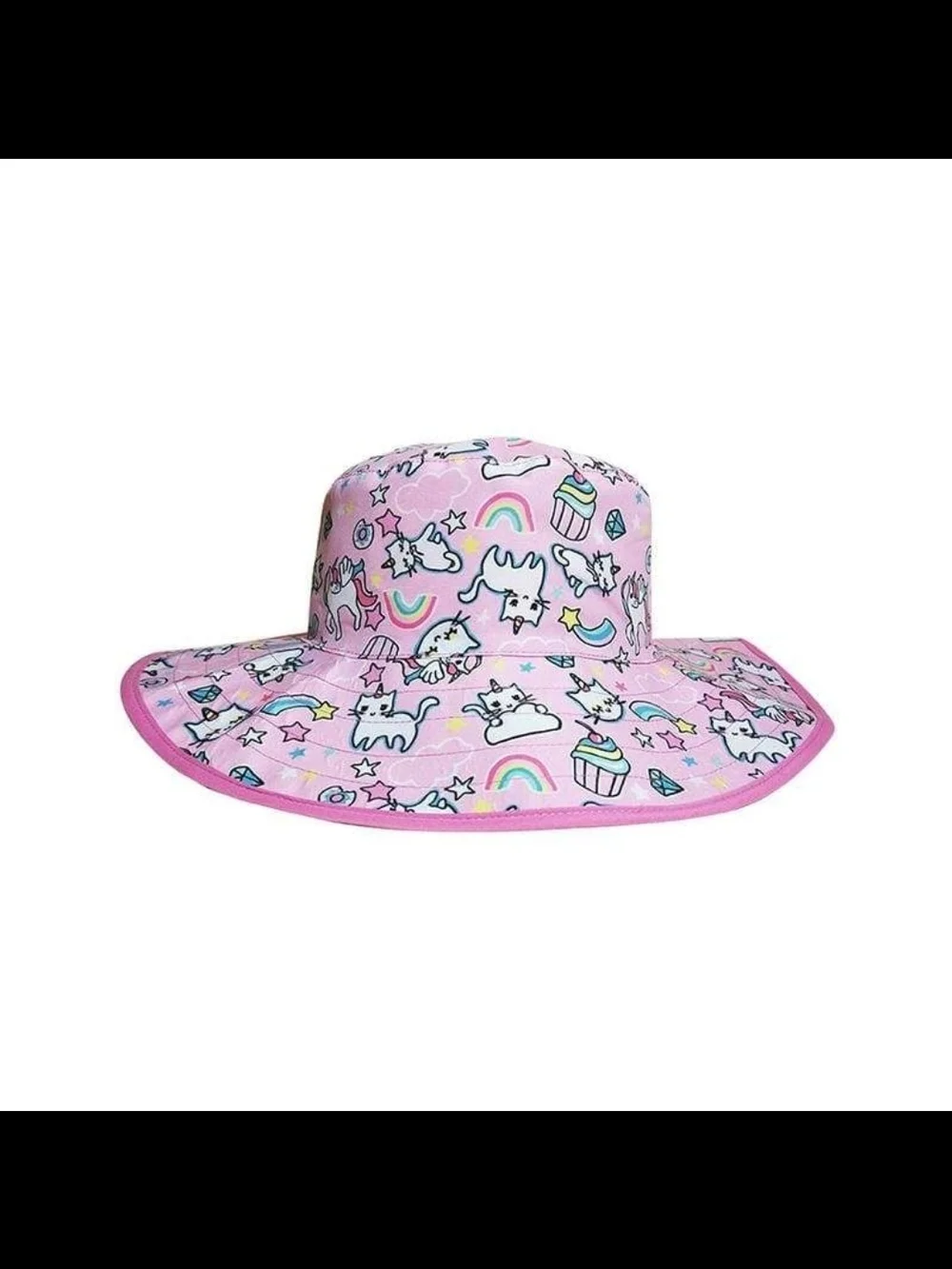 Kids Pink Unicorn Sun Hat